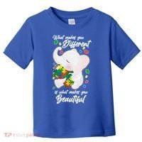 What Makes You Different Is What Makes You Beautiful Autism Toddler T-Shirt thumb 0