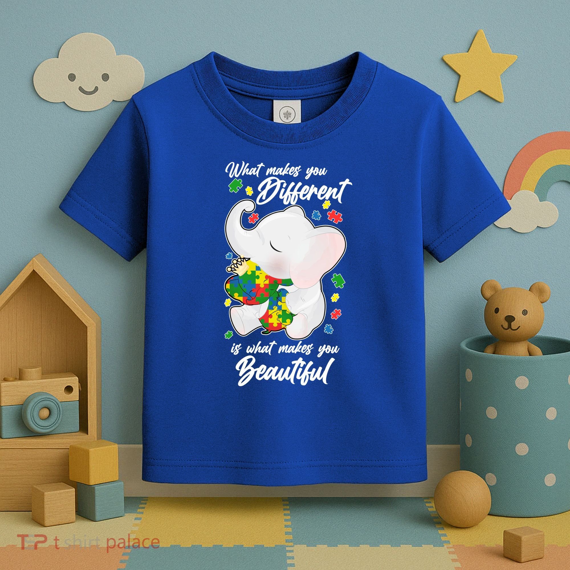 What Makes You Different Is What Makes You Beautiful Autism Toddler T-Shirt