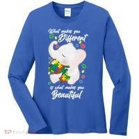 What Makes You Different Is What Makes You Beautiful Autism Women's Long Sleeve Shirt thumb 0