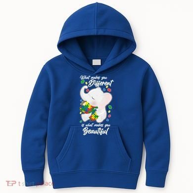 What Makes You Different Is What Makes You Beautiful Autism Kids Hoodie