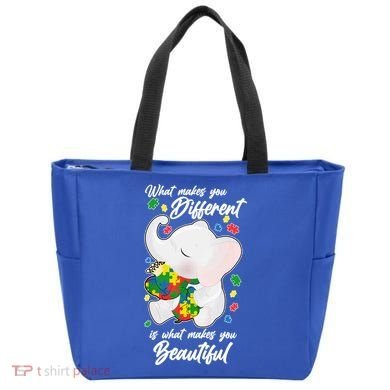 What Makes You Different Is What Makes You Beautiful Autism Tote Bag