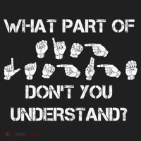 What Part Of Silent Language Don't You Understand Golf Towel thumb 3