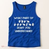 What Part Of Silent Language Don't You Understand Tank Top thumb 2