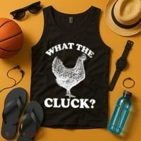 What the Cluck? Funny Chicken Tank Top thumb 4