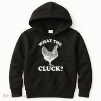 What the Cluck? Funny Chicken Kids Hoodie thumb 0