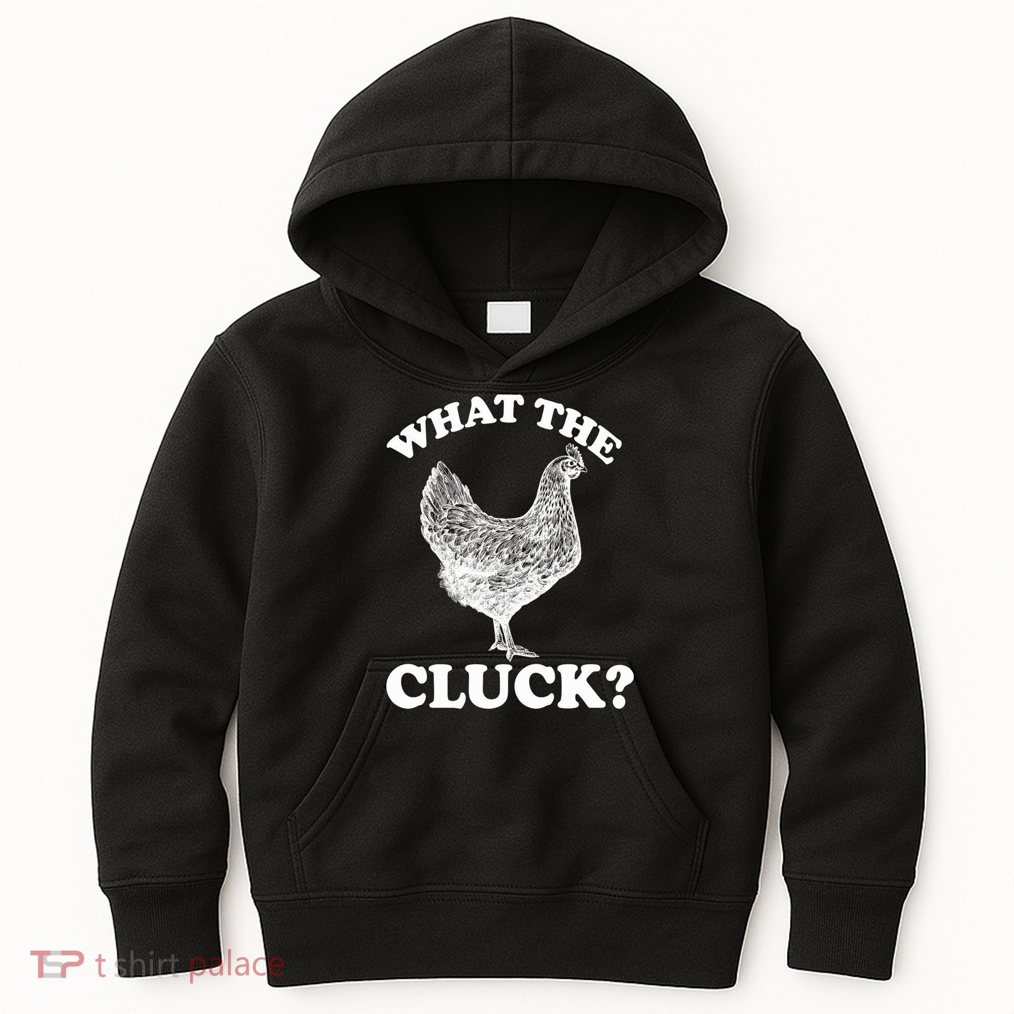 What the Cluck? Funny Chicken Kids Hoodie