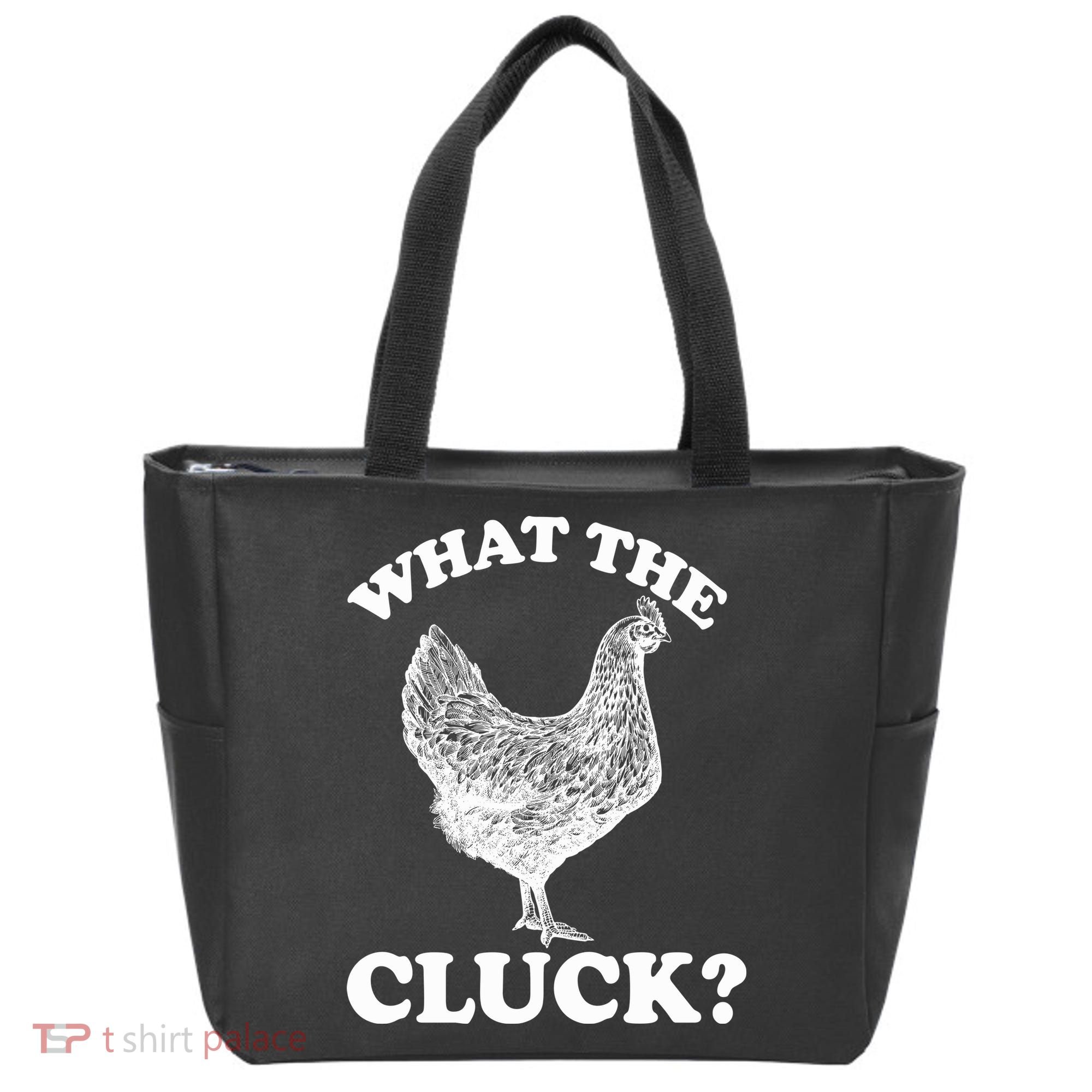 What the Cluck? Funny Chicken Tote Bag