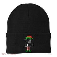 What The Elf Funny Family Matching Christmas Beanie thumb 0