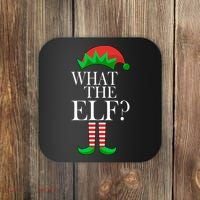 What The Elf Funny Family Matching Christmas Coaster thumb 0