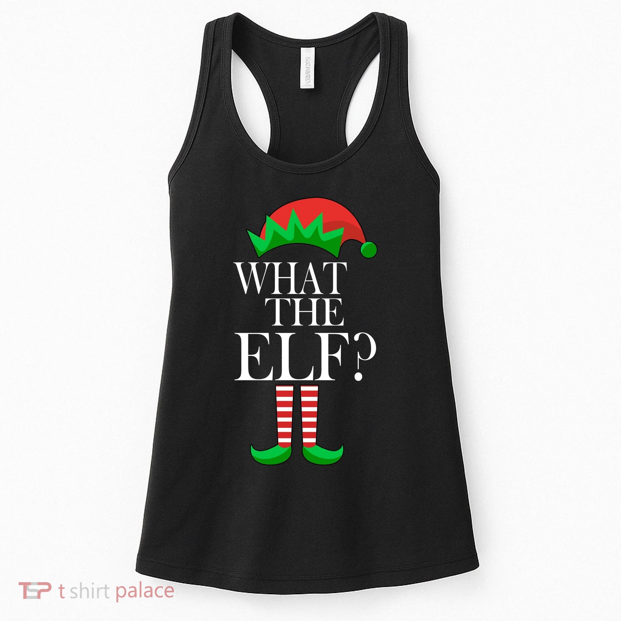 What The Elf Funny Family Matching Christmas Women's Tank Top