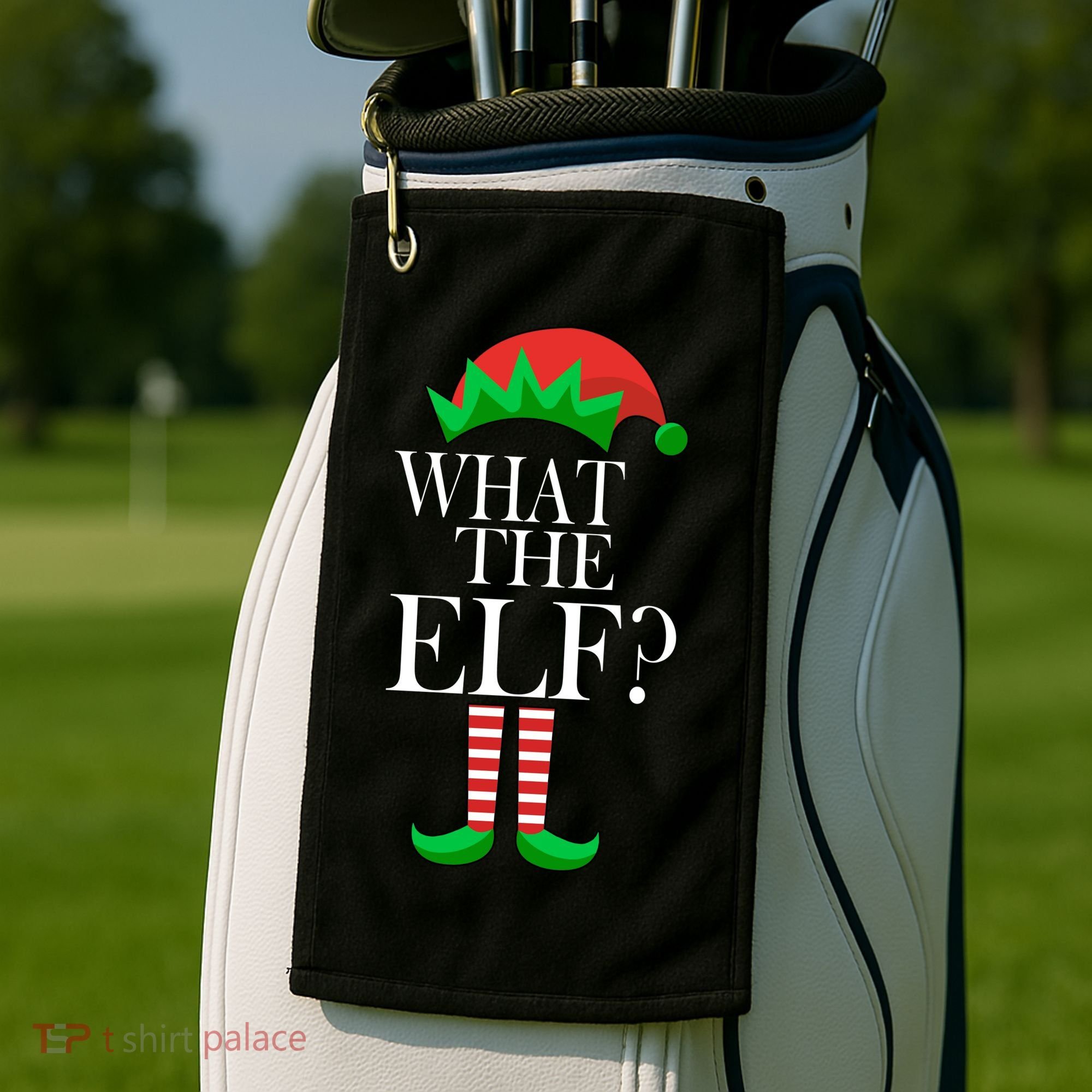 What The Elf Funny Family Matching Christmas Golf Towel