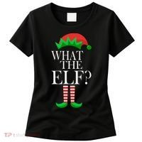 What The Elf Funny Family Matching Christmas Women's T-Shirt thumb 0