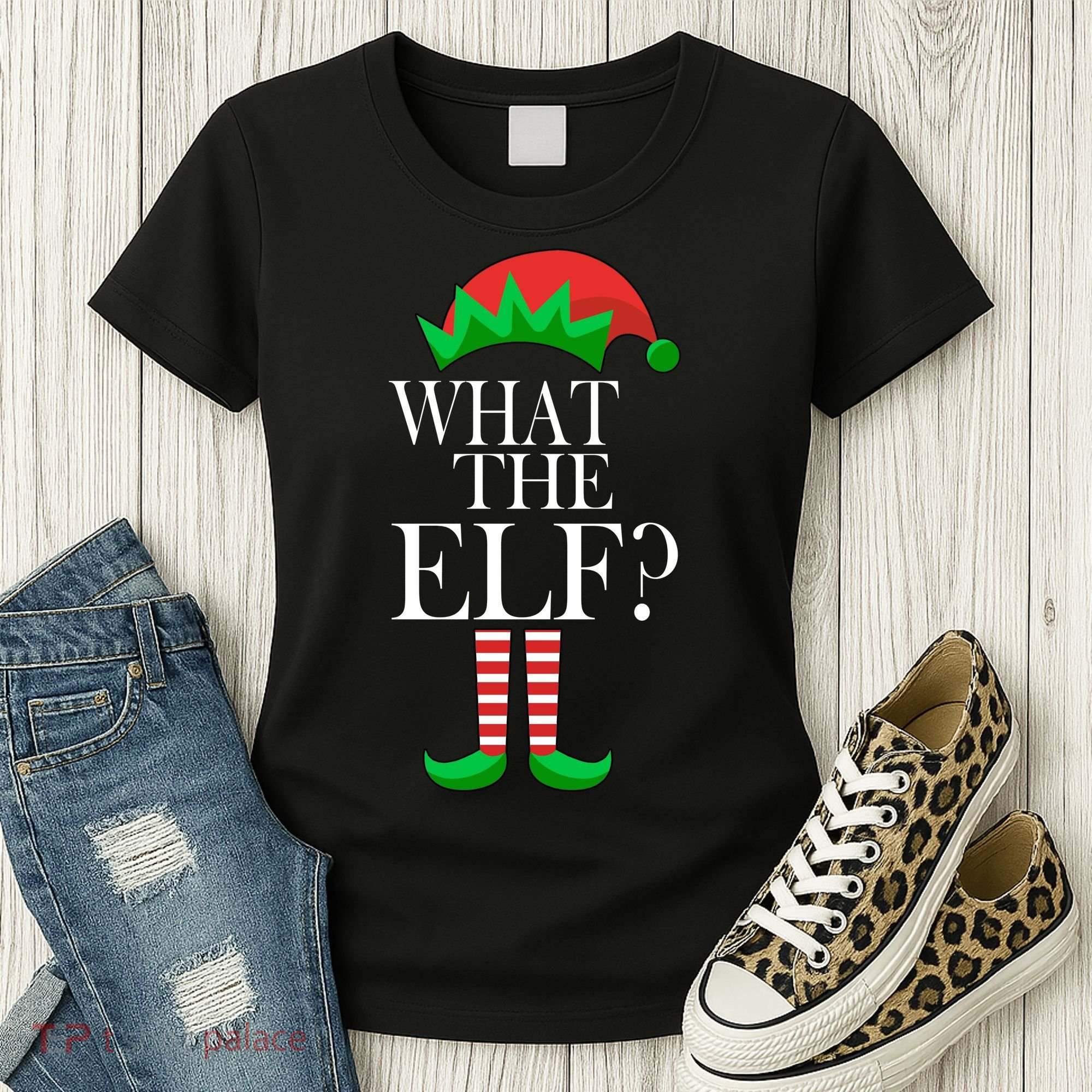 What The Elf Funny Family Matching Christmas Women's T-Shirt