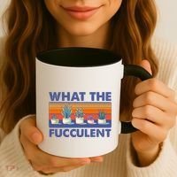 What The Fucculent Succulent Coffee Mug thumb 3