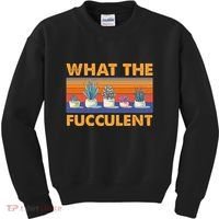 What The Fucculent Succulent Kids Sweatshirt thumb 0