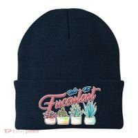 What the Fucculent Succulent Fanatic Plant Collector Beanie thumb 0