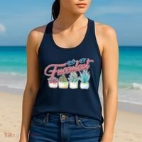 What the Fucculent Succulent Fanatic Plant Collector Women's Tank Top thumb 2