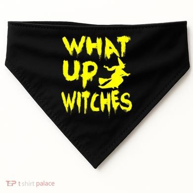 What Up Witches USA-Made Doggie Bandana