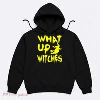 What Up Witches Hoodie thumb 0