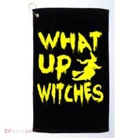 What Up Witches Golf Towel thumb 0