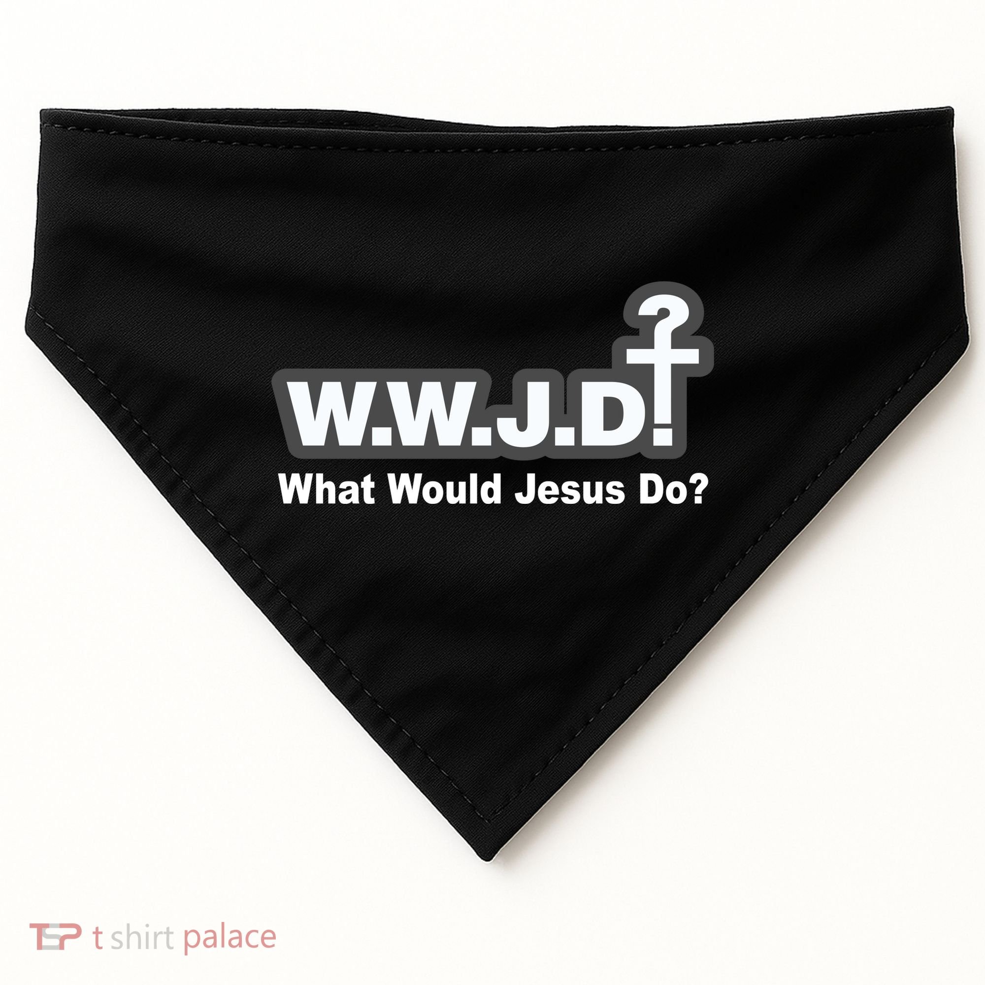 What Would Jesus Do WWJD? USA-Made Doggie Bandana