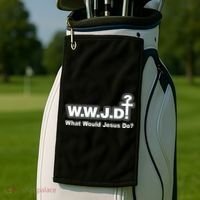 What Would Jesus Do WWJD? Golf Towel thumb 2