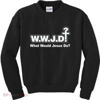 What Would Jesus Do WWJD? Kids Sweatshirt thumb 0