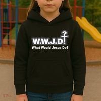 What Would Jesus Do WWJD? Kids Hoodie thumb 3