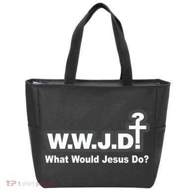 What Would Jesus Do WWJD? Tote Bag