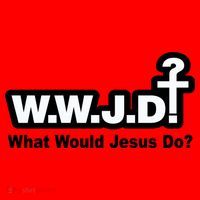 What Would Jesus Do WWJD? Santa Hat thumb 1