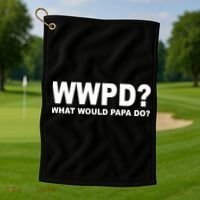 What Would Papa Do? WWPD Golf Towel thumb 1