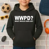 What Would Papa Do? WWPD Kids Hoodie thumb 2