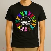 Whatever Color Cancer Sucks! T-Shirt thumb 3