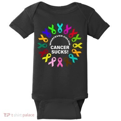 Whatever Color Cancer Sucks! Baby Bodysuit