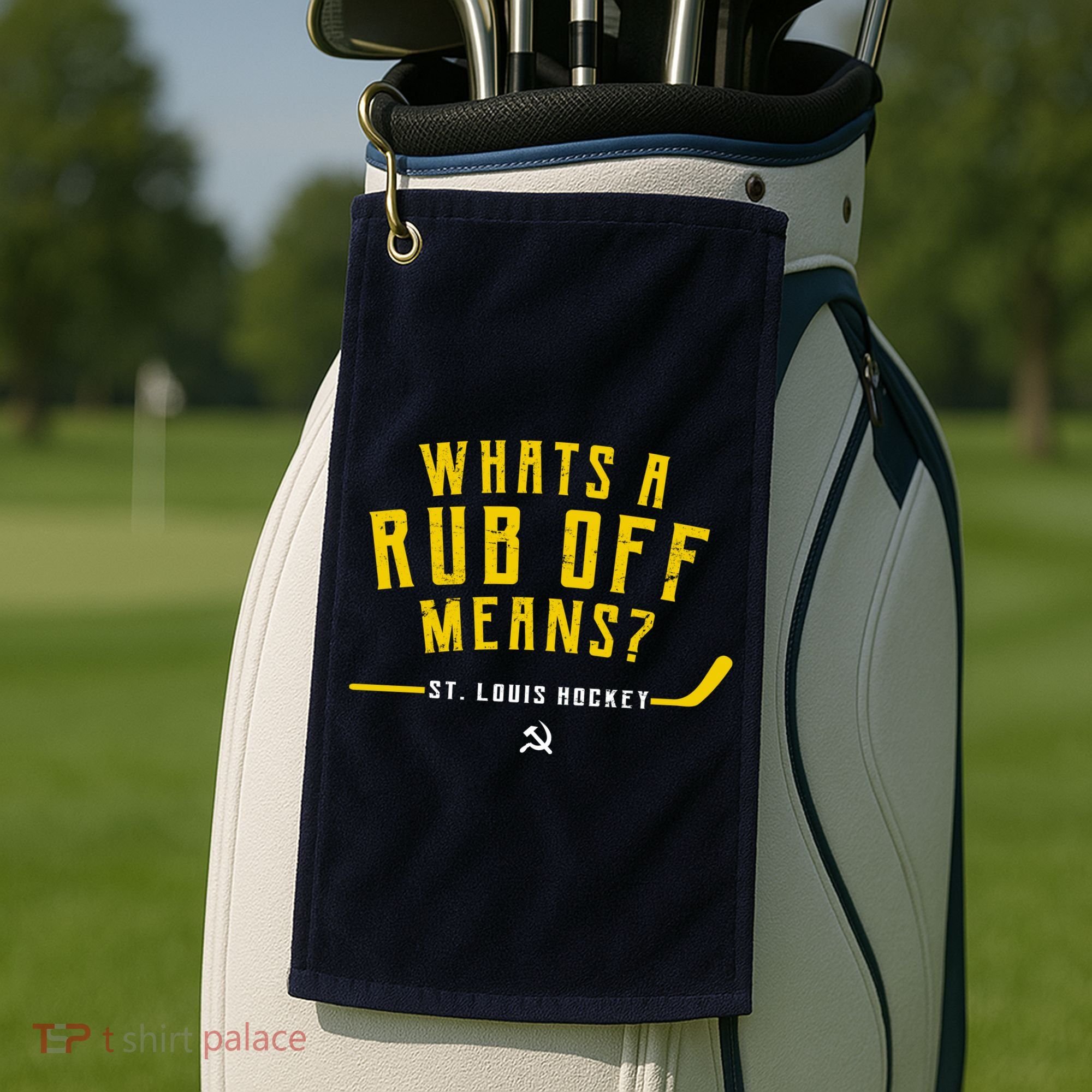 What's a Rub Off Means? Golf Towel