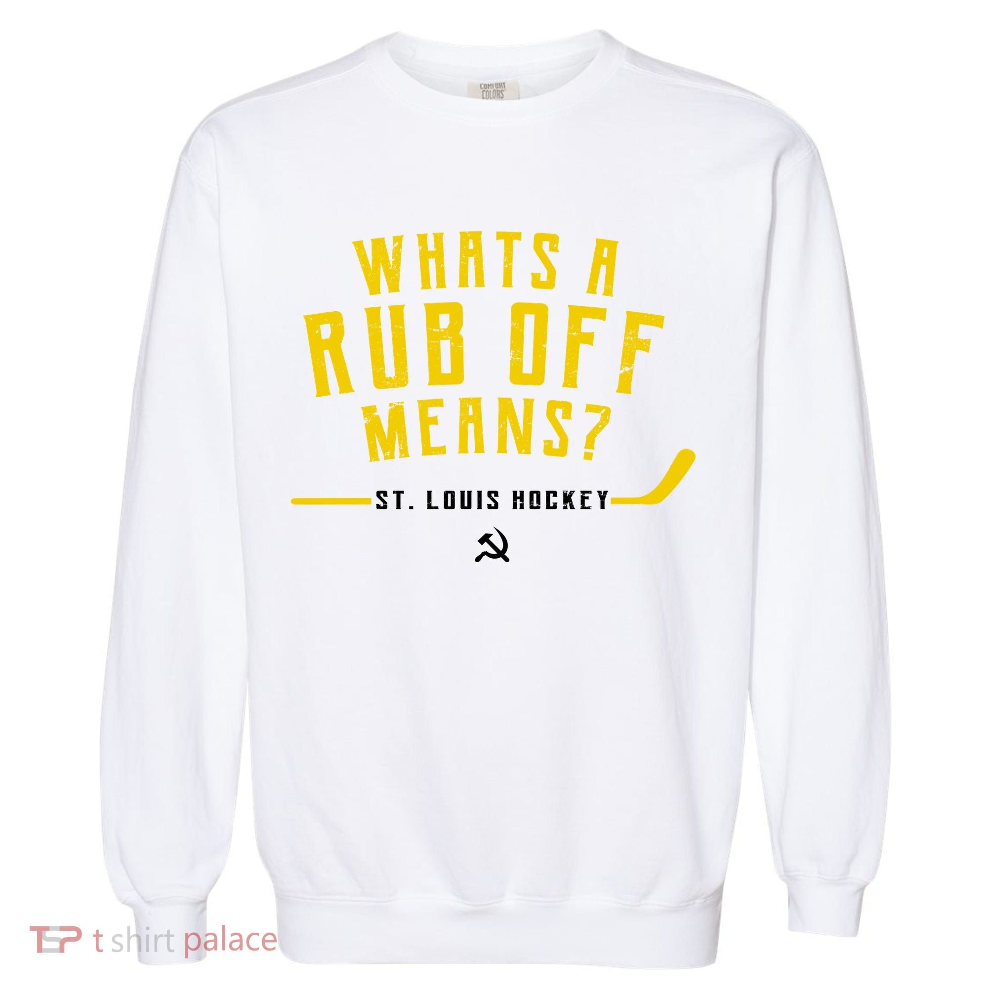 What's a Rub Off Means? Garment-Dyed Sweatshirt