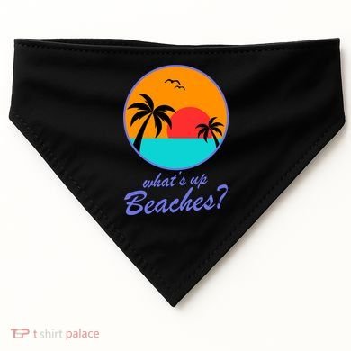 What's Up Beaches? USA-Made Doggie Bandana