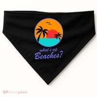 What's Up Beaches? USA-Made Doggie Bandana thumb 0
