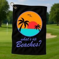 What's Up Beaches? Golf Towel thumb 1
