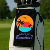 What's Up Beaches? Golf Towel thumb 2