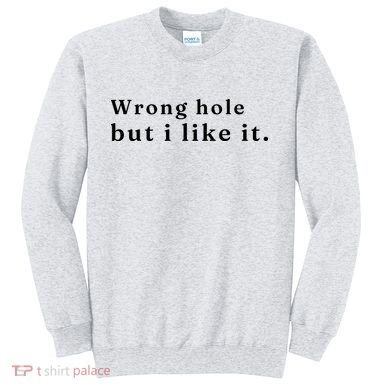 Wrong Hole But I Like It Funny Sweatshirt
