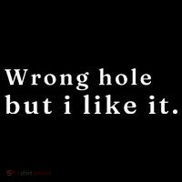 Wrong Hole But I Like It Funny Ornament thumb 1
