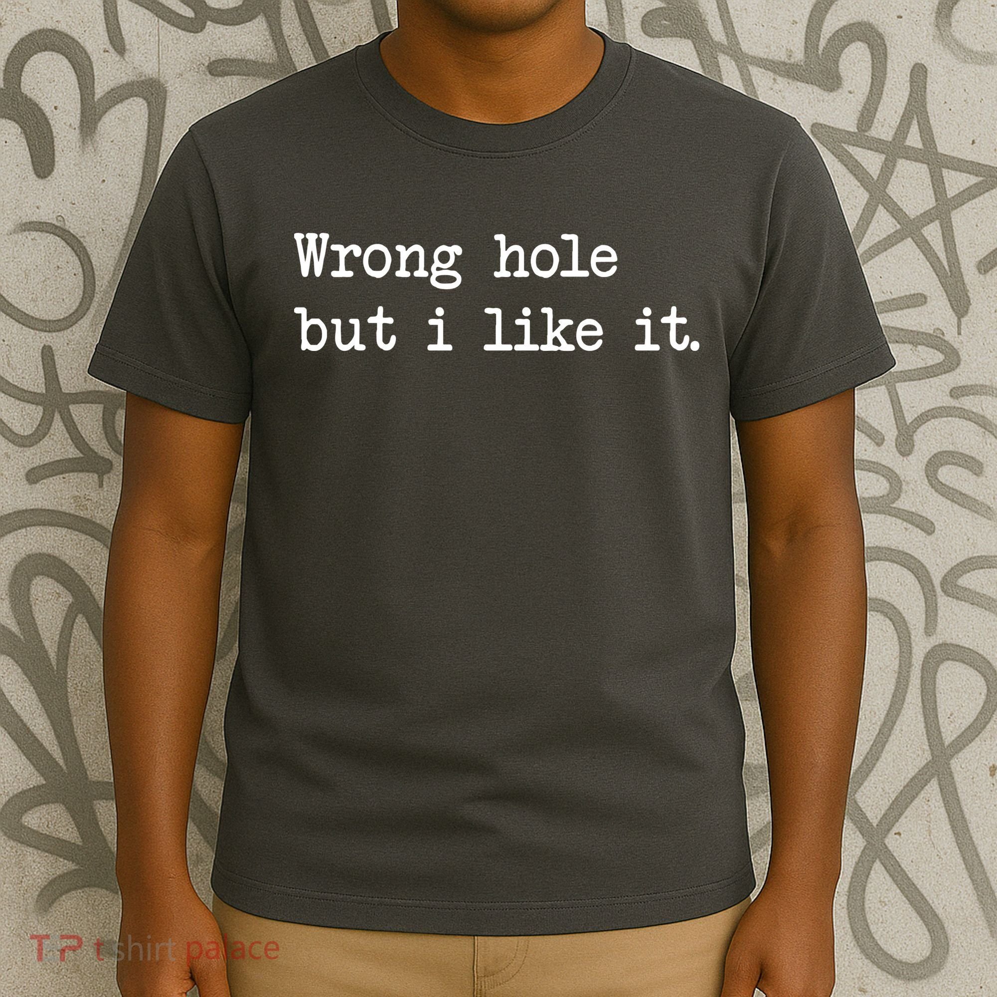 Wrong Hole But I Like It Funny Sayings Adult Humor T-Shirt