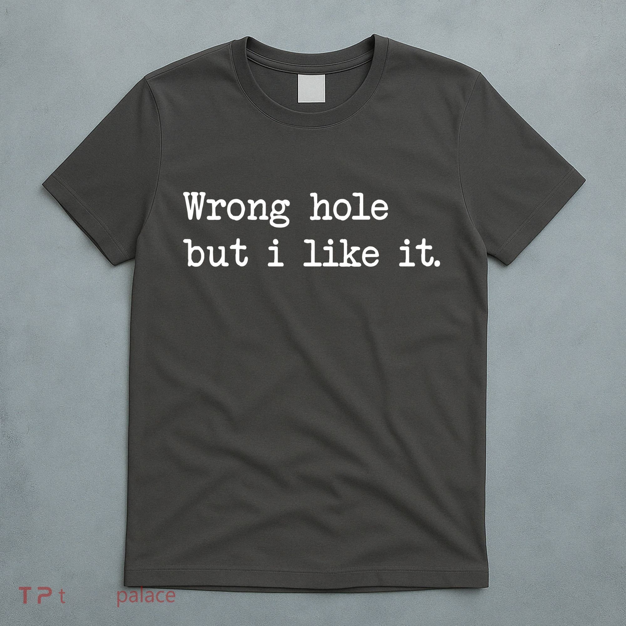 Wrong Hole But I Like It Funny Sayings Adult Humor T-Shirt