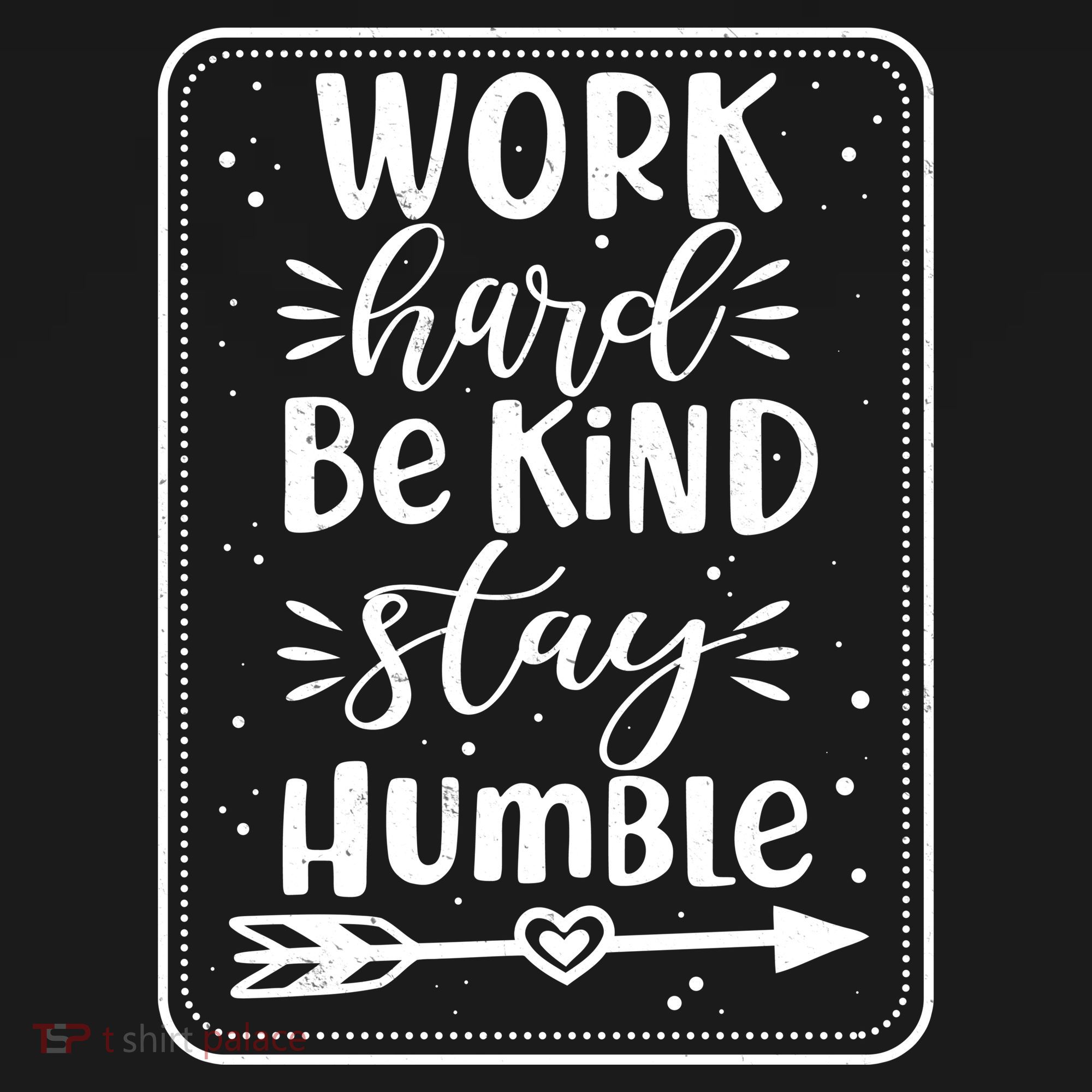 Work Hard Be Kind Stay Humble Short Acrylic Beanie