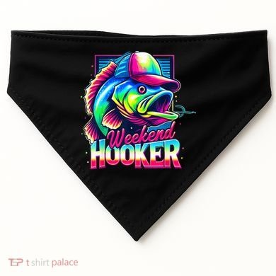 Weekend Hooker Colorful Fishing USA-Made Doggie Bandana