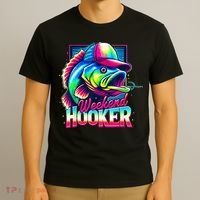 Weekend Hooker Colorful Fishing T-Shirt thumb 3