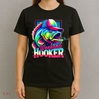 Weekend Hooker Colorful Fishing T-Shirt thumb 4