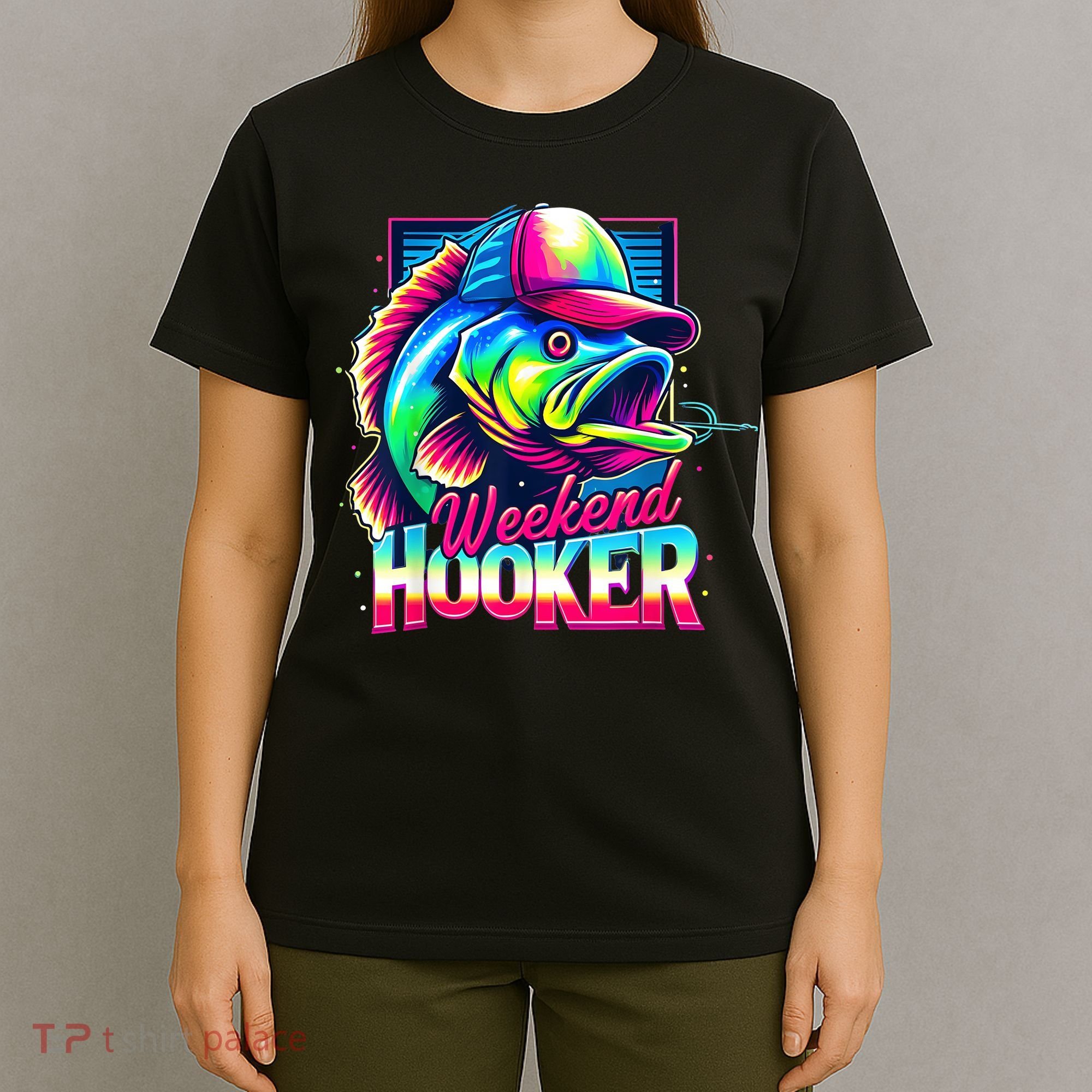 Weekend Hooker Colorful Fishing T-Shirt