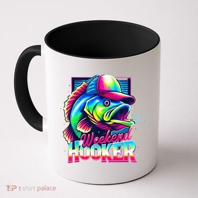 Weekend Hooker Colorful Fishing Coffee Mug